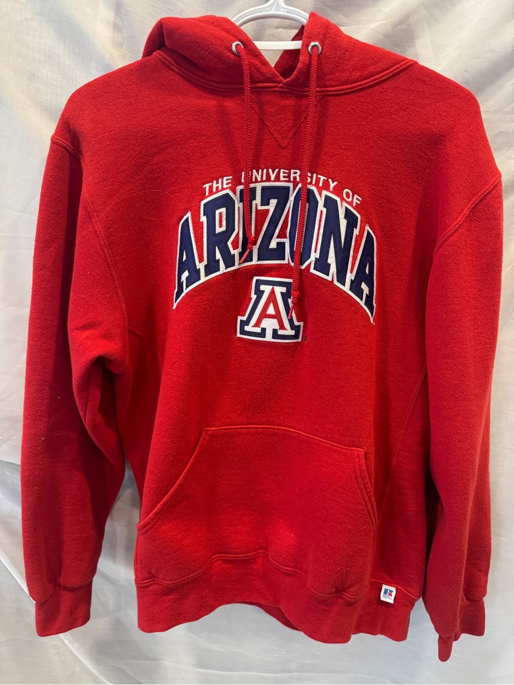 Russell Athletic Red Arizona Crewneck Hoodie